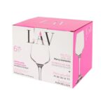 6x LAV Lal White Wine Glasses Small Glass Red Rose Long Stem Party Set 295ml - Image 4
