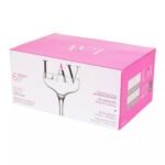 6x LAV Misket Champagne Coupe Saucers Vintage Glass Cocktail Coupes 235ml Clear - Image 5