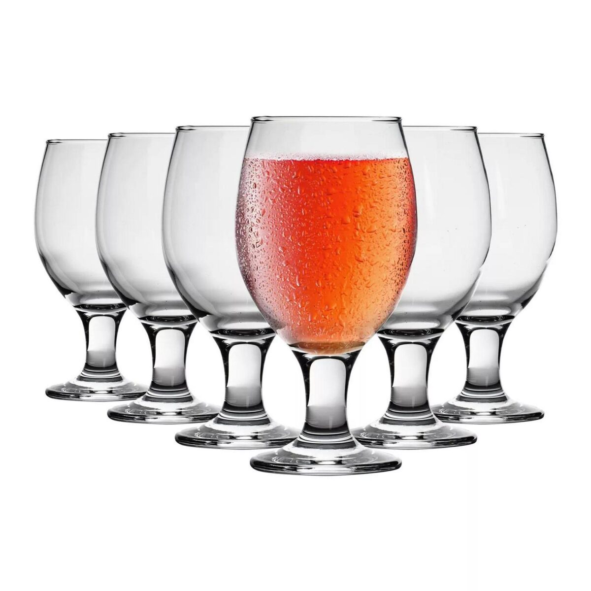 6x LAV Misket Craft Beer Glasses Stemmed Glass Lager Ale Drinking 400ml - Image 1