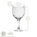 6x LAV Misket Gin and Tonic Glasses Large Glass Cocktail Balloon Gift Set 645ml - Image 3