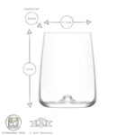 6x LAV Terra Tumbler Glasses Glass Water Wine Whiskey Gin Drinking Cup 360ml - Image 3