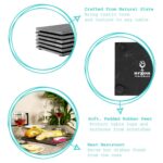 6x Linea Rectangle Slate Placemats Rustic Dining Table Setting 35 x 25cm Grey - Image 2