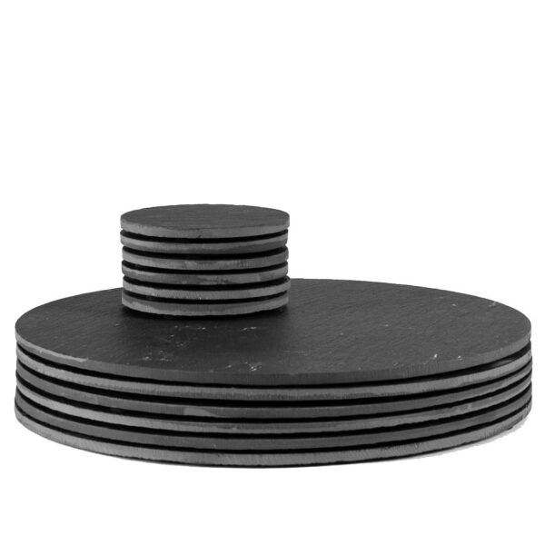 6x Linea Round Slate ea506b08153ed72398b11a245cca46ce
