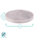 6x Marble Round Coasters Stone Kitchen Dining Table Place Setting 10cm Black - Image 3