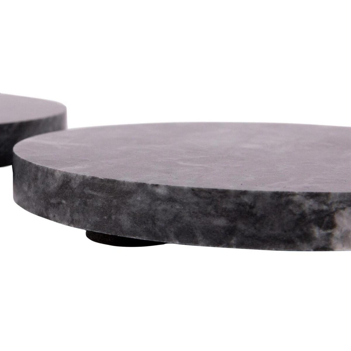 6x Marble Round Coasters Stone Kitchen Dining Table Place Setting 10cm Black - Image 5