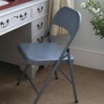 6x Matt Grey Metal Folding Chairs Space-Saving Foldable Office Dining Chair - Image 7