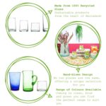 6x Merzouga Recycled Highball Glasses Water Juice Drinking Glasses 320ml Clear - Image 2