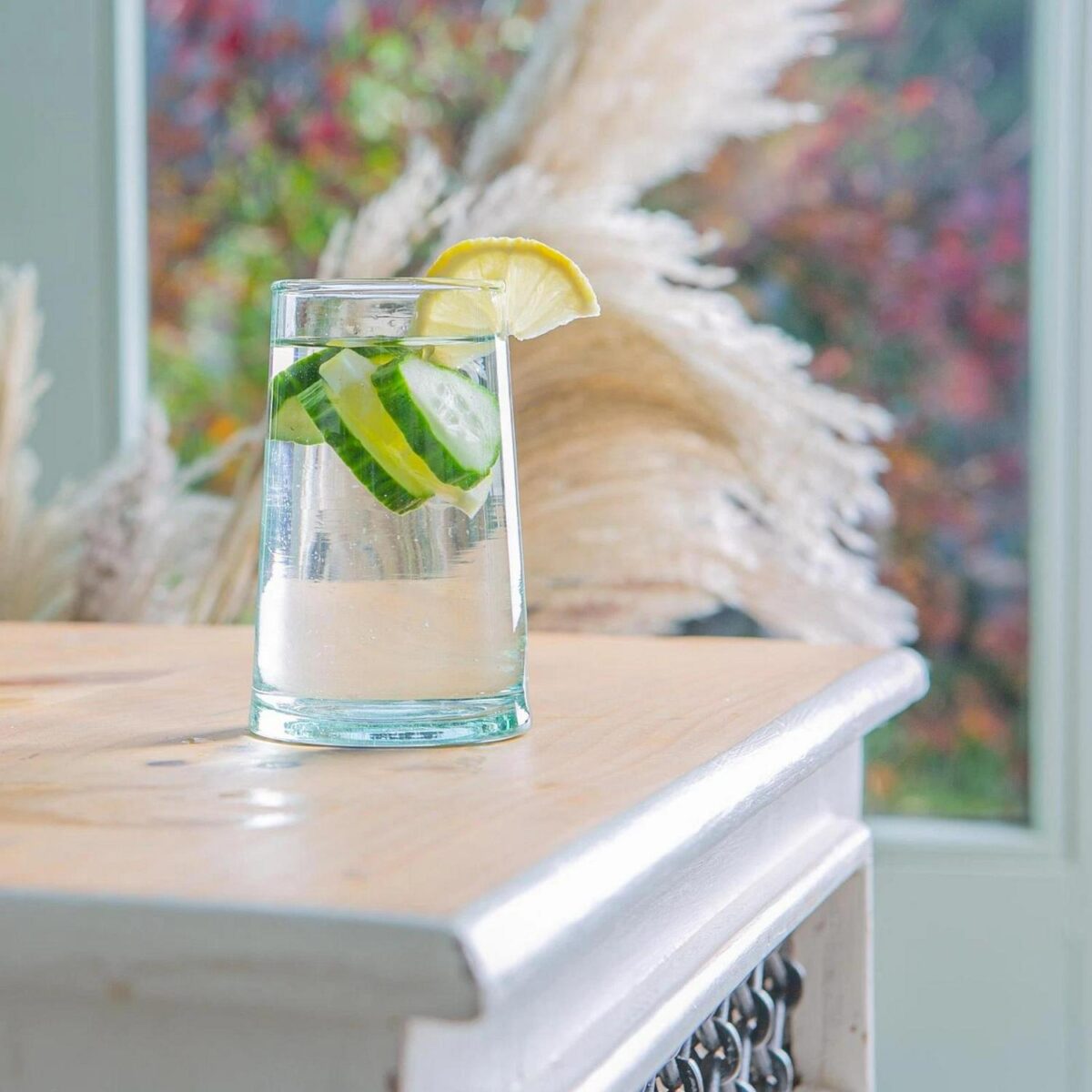 6x Merzouga Recycled Highball Glasses Water Juice Drinking Glasses 320ml Clear - Image 4