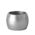 6x Metallic Napkin Rings Luxe Christmas Fine Dining Serviette Holders Silver - Image 4