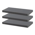 6x Modern Floating Shelves Wall Mounted Living Room Bedroom Storage 60cm Grey