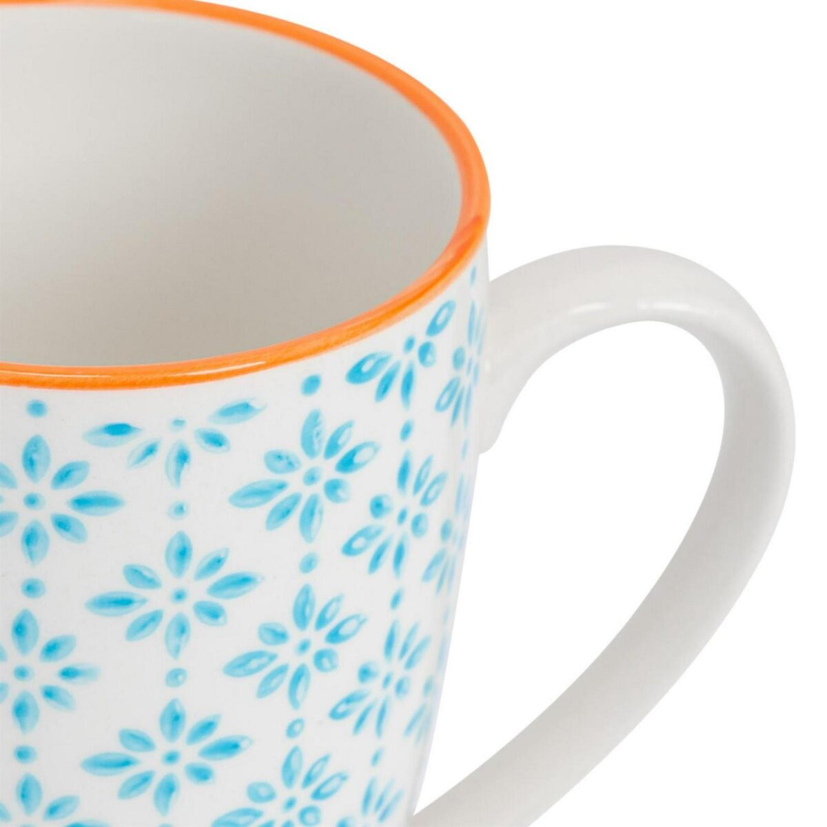 6x Nicola Spring Hand Printed Coffee Mugs Patterned Coffee Tea Mugs 360ml - Image 4