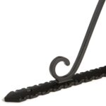 6x Notched Scroll Iron Shelf Bracket Antique Vintage Wall Brackets D205mm Black - Image 2