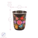6x Ocean Pansy 300ml Stainless Steel Picnic Tumblers Reusable Party BBQ Set - Image 3