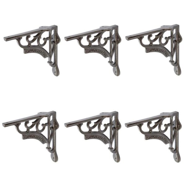 6x Ornate Iron Shelf 6a010858d45df0eee43c029491e299a6