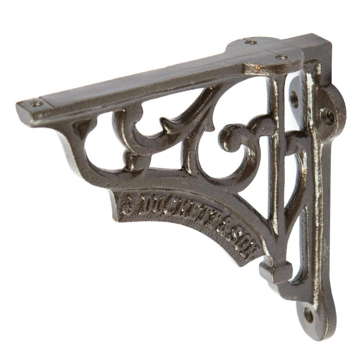 6x Ornate Iron Shelf Bracket Cast Iron Antique Vintage Wall Brackets D120mm Raw - Image 4