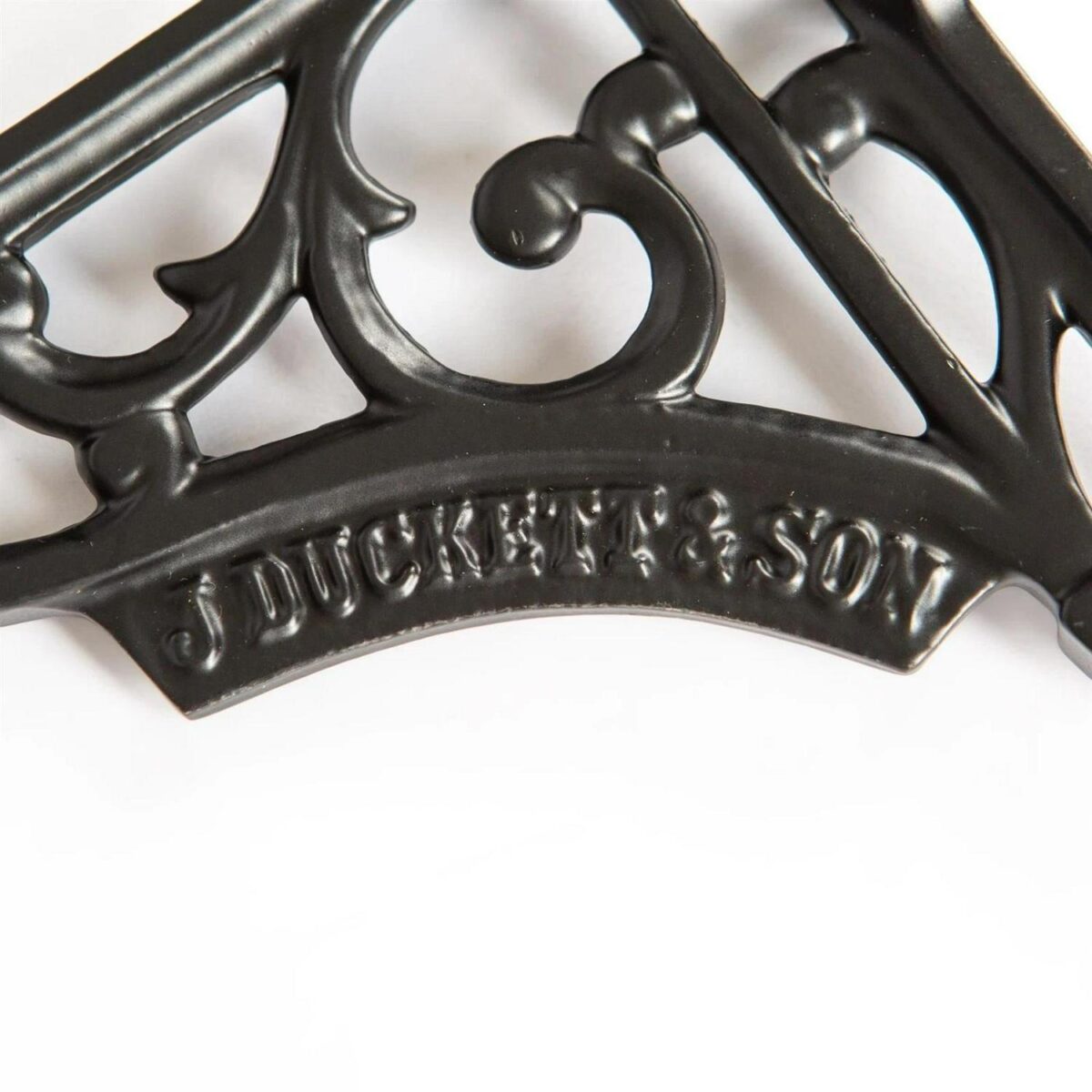 6x Ornate Iron Shelf Bracket Cast Antique Vintage Wall Brackets D150mm Black - Image 2