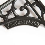 6x Ornate Iron Shelf Bracket Cast Antique Vintage Wall Brackets D150mm Black - Image 2