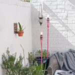 6x Pink 60cm Bamboo Garden Fire Torches Outdoor Paraffin Oil Tiki Lantern - Image 6