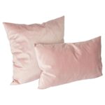 6x Pink 60cm x 40cm Rectangle Velvet Cushions Large Scatter Cushions with Cover - Image 4