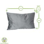 6x Pink 60cm x 40cm Rectangle Velvet Cushions Large Scatter Cushions with Cover - Image 3