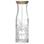 6x RCR Crystal 1L Melodia Glass Carafes with Cork Lid Wine Water Decanter Jug - Image 4