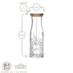 6x RCR Crystal 1L Melodia Glass Carafes with Cork Lid Wine Water Decanter Jug - Image 3
