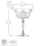 6x RCR Crystal 260ml Melodia Glass Champagne Saucers Vintage Saucer Glasses Set - Image 3