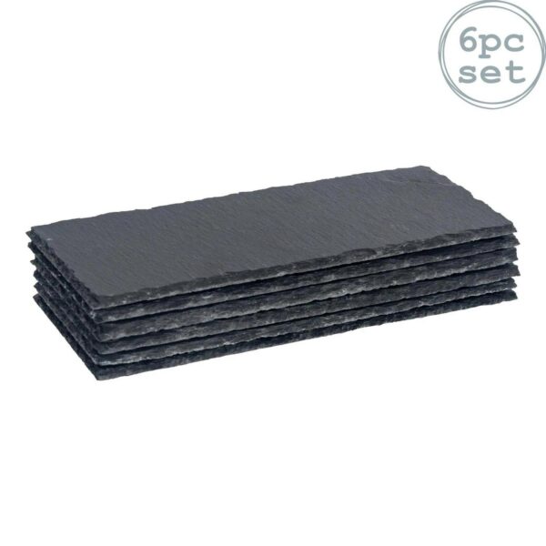6x Rectangle Slate D 8d9341fe3dda84f0a77c42d62303f644
