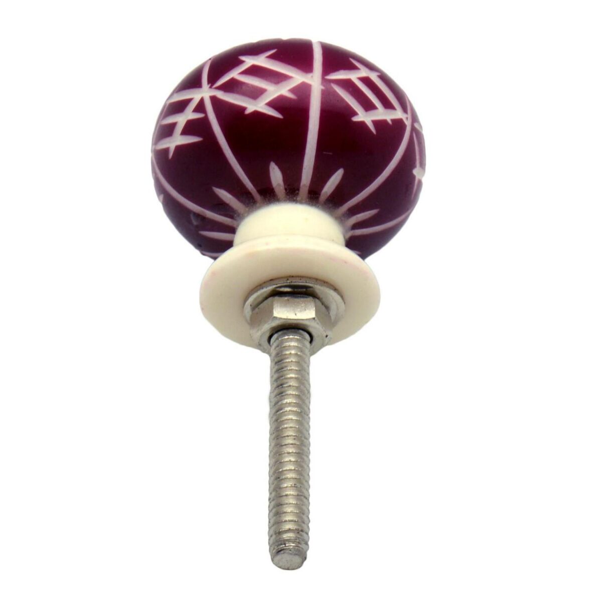 6x Resin Cabinet Knobs Kitchen Bedroom Cupboard Door Drawer Handles Dark Red - Image 5