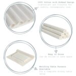 6x Ribbed Cotton Placemats Soft Woven Washable Dining Table Mats 48 x 33cm - Image 2