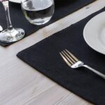 6x Ribbed Cotton Placemats Soft Woven Washable Dining Table Mats 48 x 33cm - Image 6