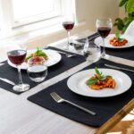 6x Ribbed Cotton Placemats Soft Woven Washable Dining Table Mats 48 x 33cm - Image 4