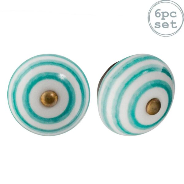 6x Round Ceramic Cab 0f40640a4ac47c1a66cf958c3c9d7ff2