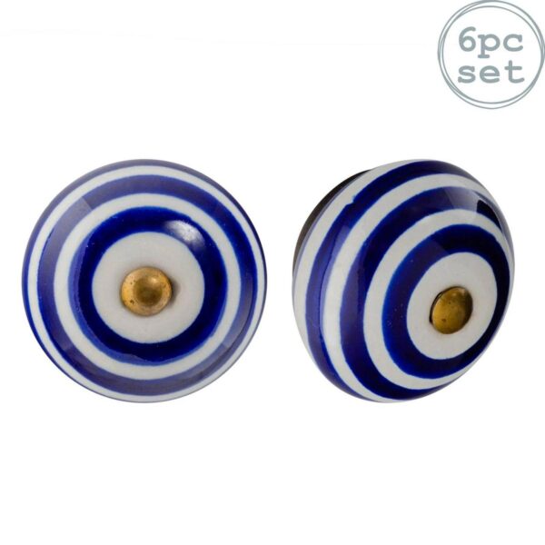 6x Round Ceramic Cab c9d26476228484fdfedbfb19c2965d88