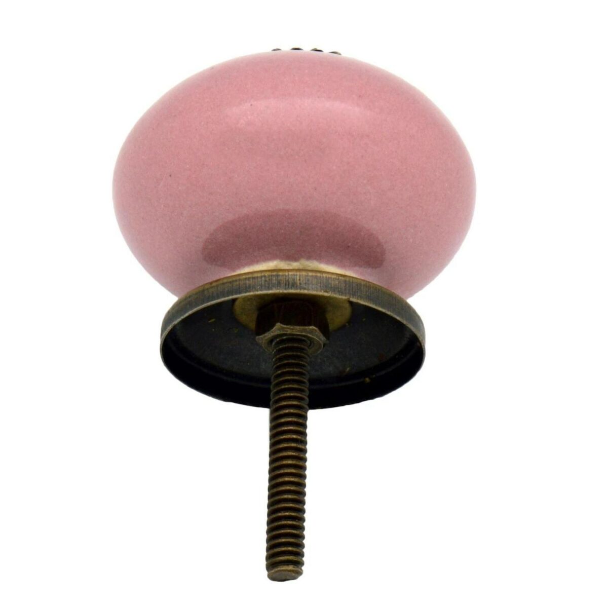 6x Round Ceramic Cabinet Knobs Vintage Cupboard Door Drawer Handles Pink - Image 5
