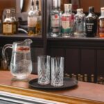 6x Round Non-Slip Serving Trays Rubber Barware Drinks Service 28cm Black - Image 4