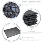 6x Round Slate Placemats Rustic Dining Table Place Setting 30cm Grey - Image 2