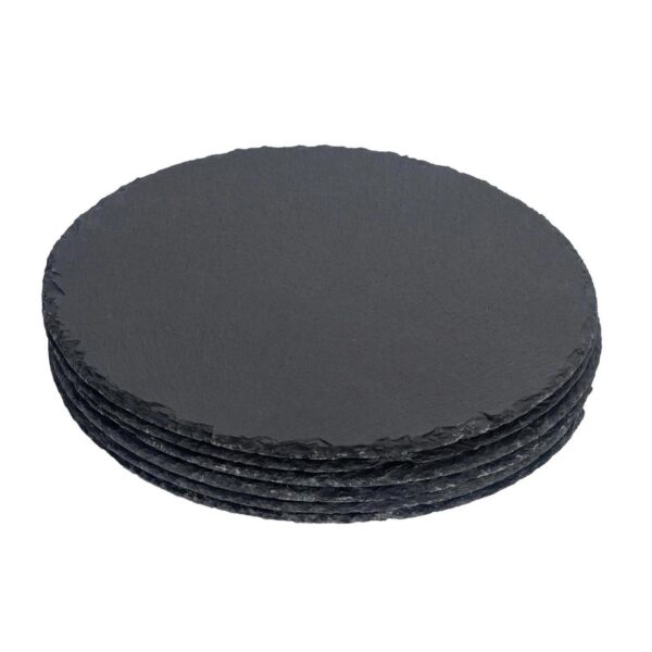 6x Round Slate Place d123d60674c42f5f51f773ad1c37bb96