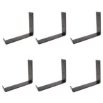 6x Scaffold Board Iron Shelf Bracket Antique Vintage Wall Brackets D235mm Black