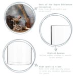 6x Scandi Storage Jars Modern Food Kitchen Organisation Container 550ml Clear - Image 2