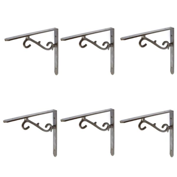 6x Scroll Iron Shelf 299a04df95b73221c1d844ce2b10f341