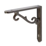 6x Scroll Iron Shelf Bracket Cast Iron Antique Vintage Wall Brackets D105mm Raw - Image 4