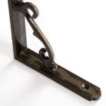 6x Scroll Iron Shelf Bracket Cast Iron Antique Vintage Wall Brackets D105mm Raw - Image 2