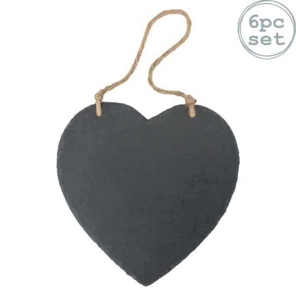 6x Slate Heart Hangi 1fd997b263cf62ae279f6ce985b094a1