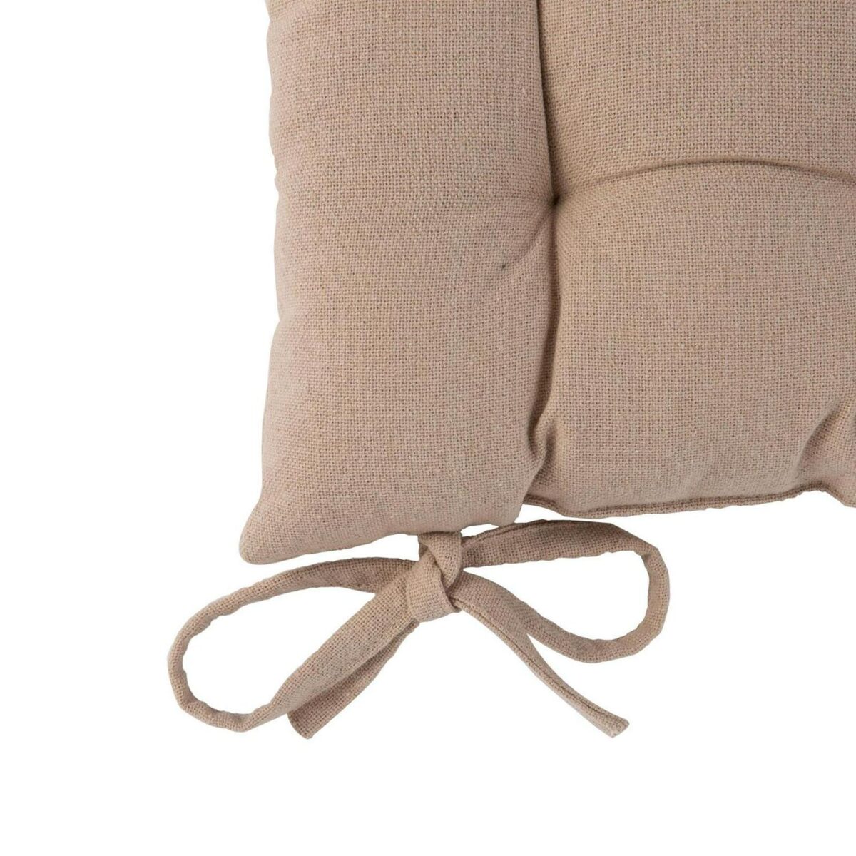 6x Square Garden Chair Seat Cushions Cotton Polyester Outdoor Dining Natural - Image 4