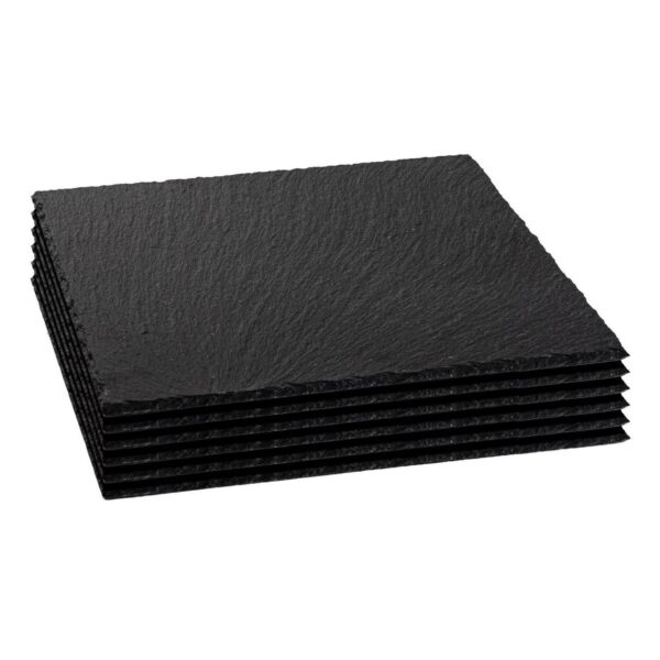 6x Square Slate Plac cde58d65d85840118446e42fe13d1978