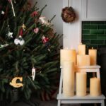 6x Square Vanilla Pillar Candles Large Scented Single Wick 3 Sizes Cream - Image 6