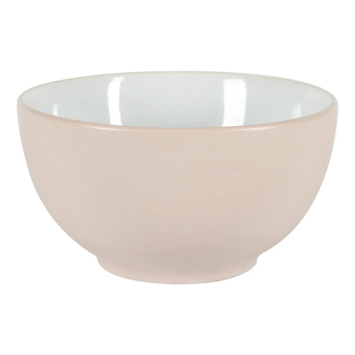 6x Stoneware Cereal Bowls Smooth Finish Dinnerware 14cm Beige - Image 4