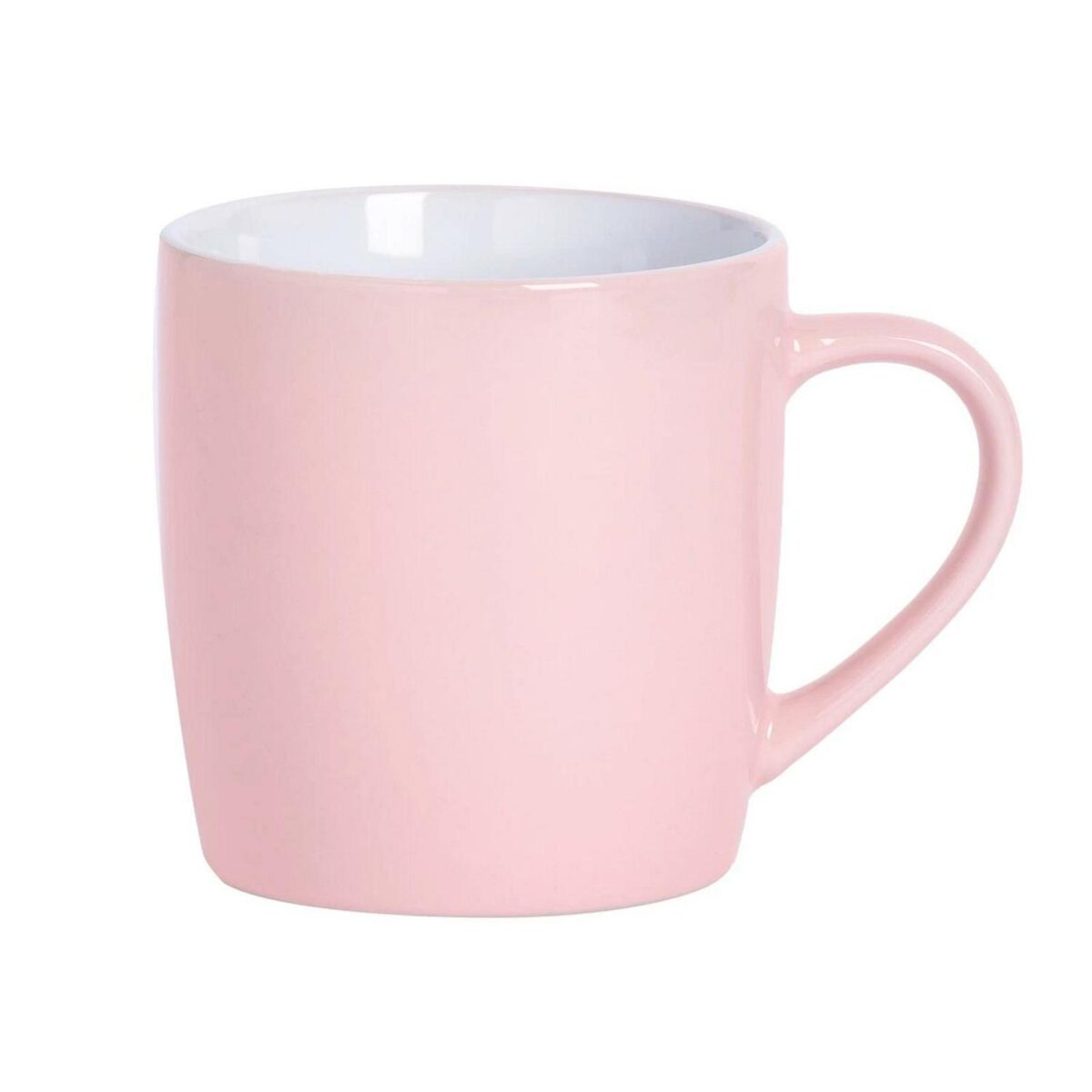 6x Tea Coffee Mugs Set - 350ml - Ceramic - Pink Green Purple - Image 4