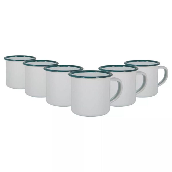 6x White Enamel Espr 39ca358e2c6892f29b4654aa5981adc0